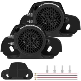 HK Backup Alarm Beeper for Trucks 12V-80V 110dB, Heavy-Duty Car Reverse Horn Backup, Warning with Super Loud Beeper Tone for Trucks, forklifts, Heavy Equipment Vehicles (2 Pcs)
