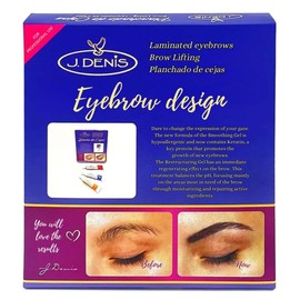 J. Denis Eyebrow Design Kit - Eyebrow Makeup Kit - Natural - 4 Brushes - 30 Applications