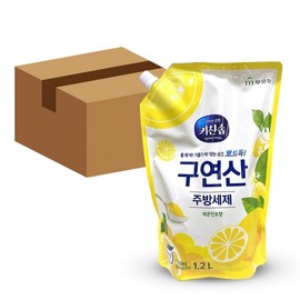 Mugunghwa Kitchen Soap Citric Acid Dish Soap, Lemon Mint Scent 1.2L 10 units