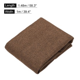 sourcing map Coffee Speaker Grill Cloth 40"x58" Stereo Box Fabric Protective Dustproof Mesh Breathable Replacement Cover for Home Stage Speakers,Media Cabinet,KTV Box(1x1.48m)