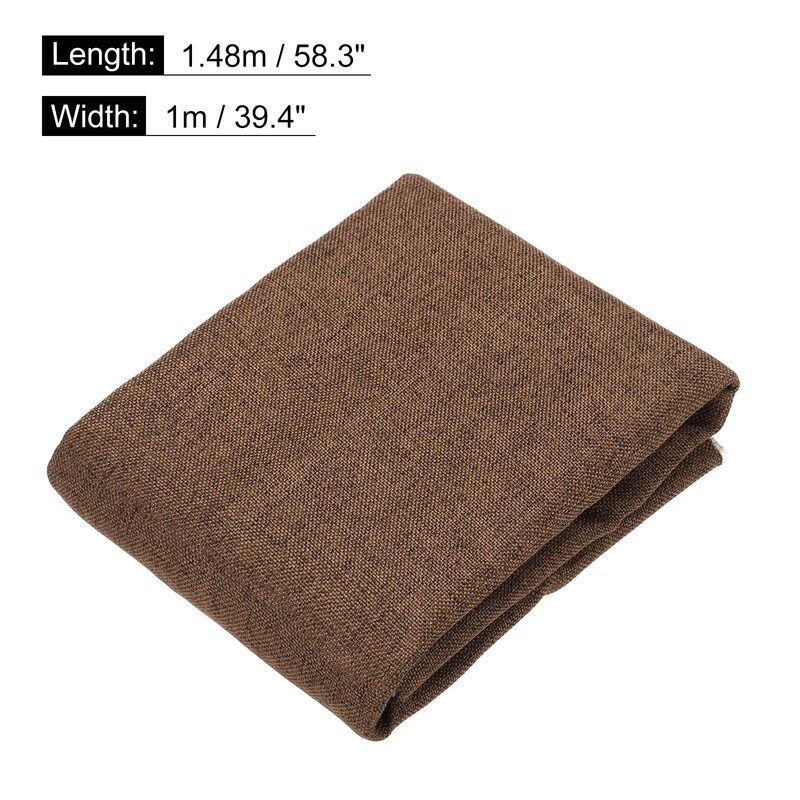 sourcing map Coffee Speaker Grill Cloth 40"x58" Stereo Box Fabric