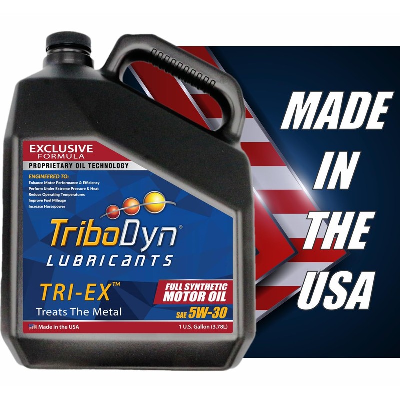 TriboDyn TRI-EX Full Synthetic Motor Oil (5W-30, 1 Gallon)