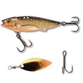 LMAB Techno Vibe - Vibration Bait - 3 Größen, Zikade, Blade Bait, Lipless Crankbait, Angelköder zum Raubfischangeln, Angel Köder für Zander & Barsch, Zikaden (Golden Roach, 15 Gramm | 5,8 cm)