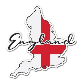 2 x 10cm England Flag Vinyl Stickers - English Map Travel Holiday World Country Geography School Location Decal Scrapbook Sticker #82889