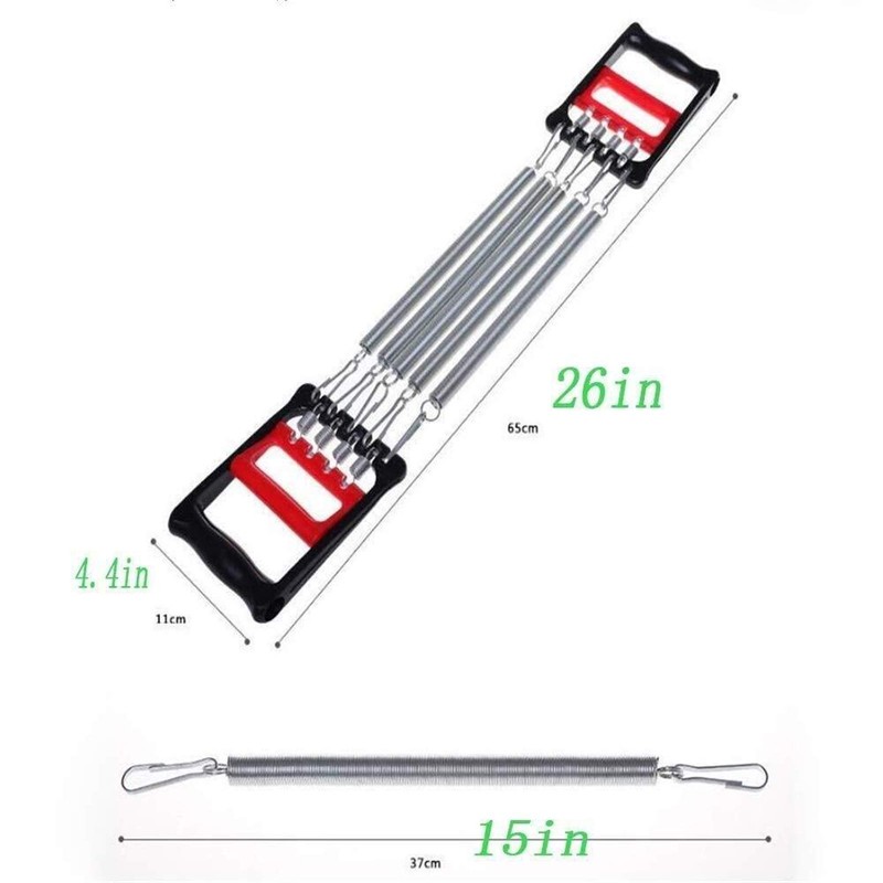 Fitness Tube Rope ?Chest Expander Hand Gripper, 5 Springs Muscle
