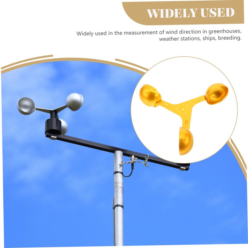 Levemolo Anemometer Wind-Speed Monitoring Sensor Cup Sensor for Accurate Wind