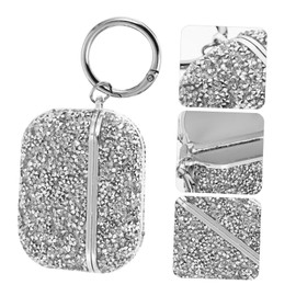 OSALADI 3 Pcs Earphone Case Earphone Protector Headphones Earbuds Wireless Ear Buds Headphone Mini Pouch Earbuds Headset Flash Drilling Three Generations Shell Rhinestones