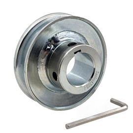 Saelno A300-1 Single Groove Web Sheaves, v Belt Pulley 1 inch bore 3" OD,Motor Pulley Carbon Steel for A 4L 3L V-Belts