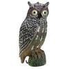 Solar Powered Owl Hunting Decoy Bird Scarer Deterrent Pest Control