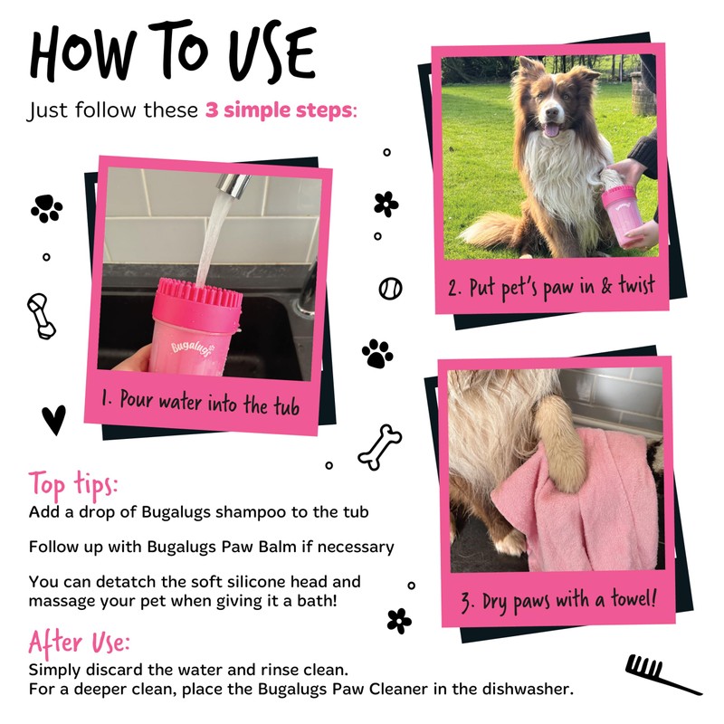 BUGALUGS Bugalugs Dog Paw Cleaner Paw Washers For Dogs. A