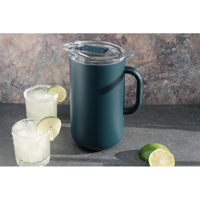 Served Premium Insulated Pitcher (2L/66oz) - Double Walled, Copper Lined
