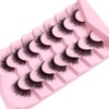 OCHILIMA 25mm Lashes Handmade Strip Eyelashes Dramatic Long Soft Wispy