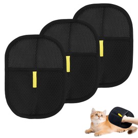 Pet Hair Remover Glove,Electrostatic Pet Hair Removal Gloves for Couch,Cat Grooming Gloves,Reusable Cat and Dog Hair Remover for Sofas,Furniture,Carpets,and Curtains (3 PCS)