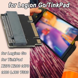 ZHUROUPU NGFF B+M Key NVME M-key M.2 2230 to 2242 Male to Female Extension Adapter for 22x30mm 22x42mm SSD for ThinkPad X270 X280 T470 T480 L480 T580 with Screwdriver and SSD Screw (Black)