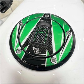 3D Sticker Fuel Cap 5 Holes Compatible with/Replacement for Kawasaki Moto 2000 to 2006