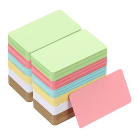 PATIKIL 3.5"x2" Blank Paper Business Cards, 600Pcs Small Blank Cards Cardstock Note Card Craft Paper Card for Name Game Memory Business, Multicolor