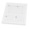 Baby Footprint Kit DIY 3 Compartment Newborn Handprint Footprint Frame