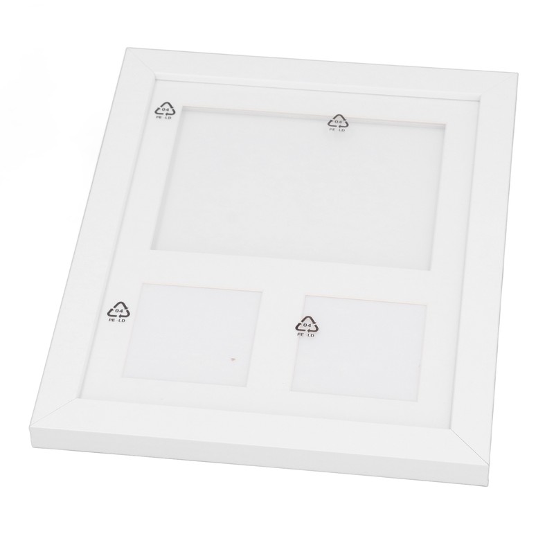 Baby Footprint Kit DIY 3 Compartment Newborn Handprint Footprint Frame
