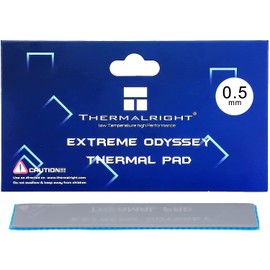 SWECENT Thermal Pad 0.5mm 12.8 W/mK [120x20x0.5mm], Non Conductive Heat Resistance High Temperature Resistance,Silicone Thermal Pad for CPU/GPU/SSD/PC/Laptop Heatsink