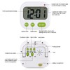 Music Vibration Digital LCD Alarm Clock, Compact Digital Alarm Clock,