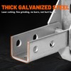 ITEVE.GD Adjustable Brace Fitting (Silver,2Pack),180 Degree Turn Joint Connector Bracket