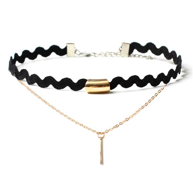 BetterJonny 43pcs Classic Stretch Colorful Choker Necklace Black Velvet Gothic