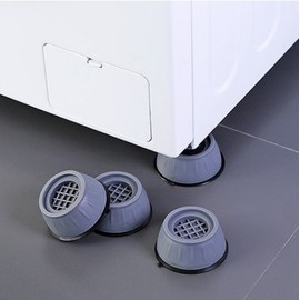 Height-Adjustable Washing Machine Stand & Anti-Vibration Pads with Stopper (4-Piece Set) 4P 3ea