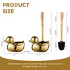 Duck Toilet Brush and Holder Set - Ceramic Bathroom Toilet