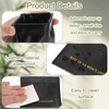 sourcing map 4pcs Small Makeup Bag for Purse, PU Portable