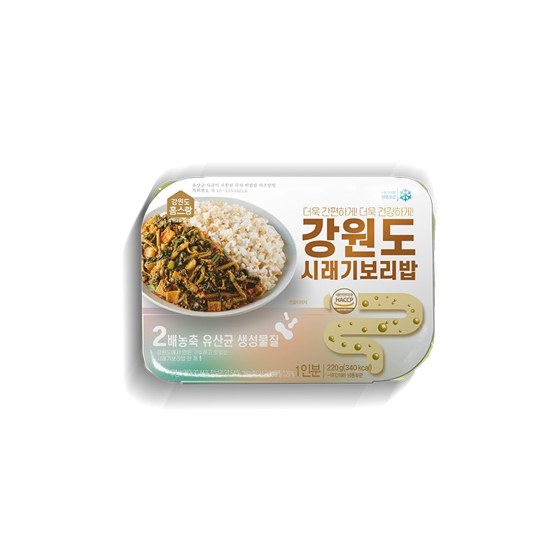 Gangwon-do Siraegi Bori-bap 4-pack 2배농축 유산균 생성물질 함유[원산지:국산(강원도)] Double Concentrated