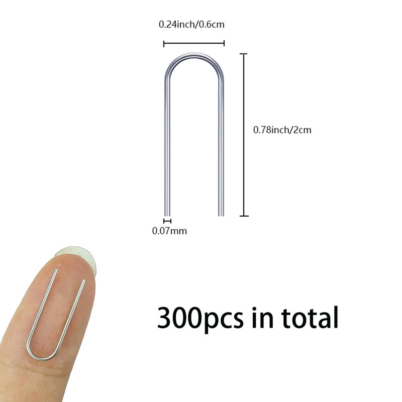 300 Pieces High Temperature Nichrome Wire Jump Rings for Ceramic