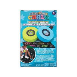 ALEX: Crazy Cool Chalk - Stomp Stampers - Create Star & Moon Prints, 4 Color Chalk Packs & 2 Refillable Hand/Feet Stompers, Sidewalk Art, Kids Ages 5+