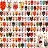 Sanwuta 120 Pcs Fall Dog Bandanas Bulk Thanksgiving Dog Bandanas