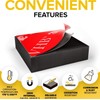 Strong Ceramic Square Magnets With Adhesive Backing (1x0.2"/25x5mm, 48 pcs)