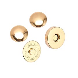50 Juegos de Broches Magnéticos, Sujetadores de Botón Fuertes para Ropa, Zapatos, Bolsos y Accesorios Punk, Oro