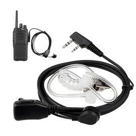 Dongnesi Walkie Talkie Earpiece With Mic,Ear Piece For Radio,Walkie Talkie Earpiece 2 Pin,Radio Earpiece With Mic,Two Way Radi o For Security Guard Bodyguard