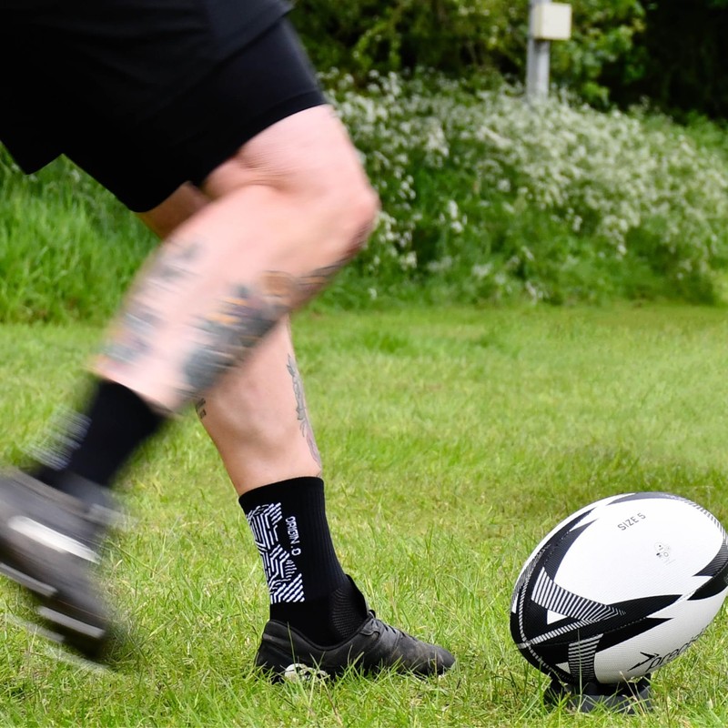 Precision Rugby Kicking Tee Durable Rubber, 4cm Height, Stable Platform