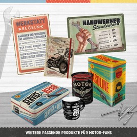 Nostalgic-Art Retro Hanging Sign 10 x 20 cm Motorcycle Riders Only - Gift Idea for Motor Fans Metal Vintage Design Tin Signs Sayings