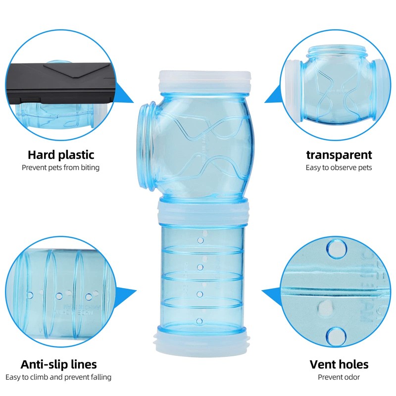 Hamster Tubes and Tunnels Kit Cage Extensions Transparent Connection External