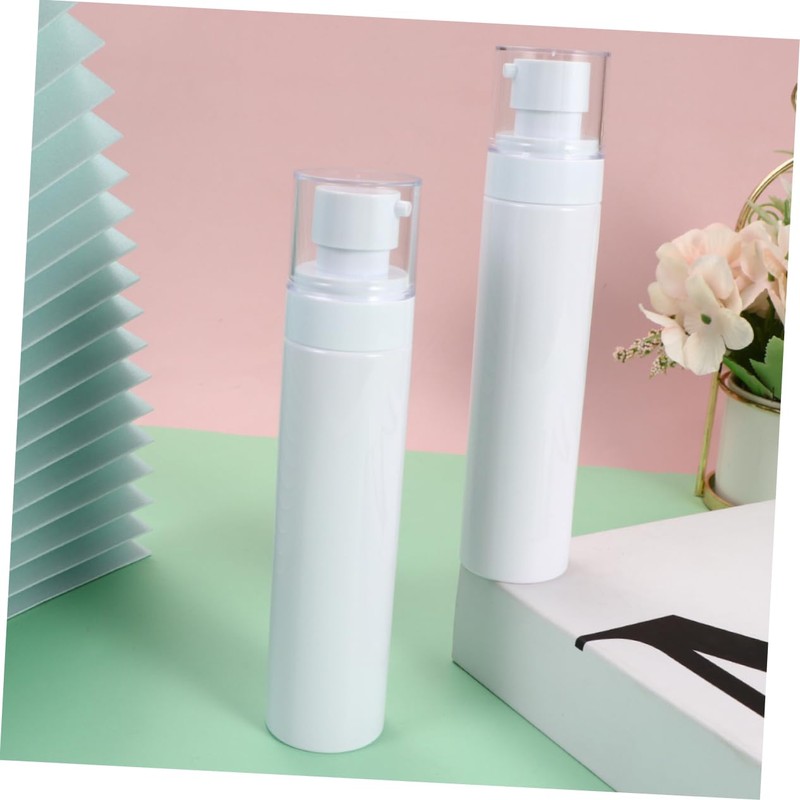 Healeved 5pcs Press Pump Cosmetic Containers for Travel Portable Lotion