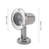 Stainless Steel Pond Light Waterproof LED Submersible Spotlight for Fountain
