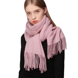 RIIQIICHY Pink Scarfs for Women Winter Scarf Pashmina Shawls Wraps for Evening Dresses Large Soft Warm Scarves