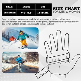 MADGININE Winter Gloves for Women Men, Thermal Touch Screen Gloves with Fleece Lining Knit Stretchy Warm Gloves for Cycling Running(Black)