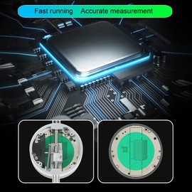 Oudtinz Digital Dial Indicator 0.001 mm/0.00005 Dial Gauge Measuring Range 0-12.7 mm Digital Probe Display Dial Gauge Electronic Display