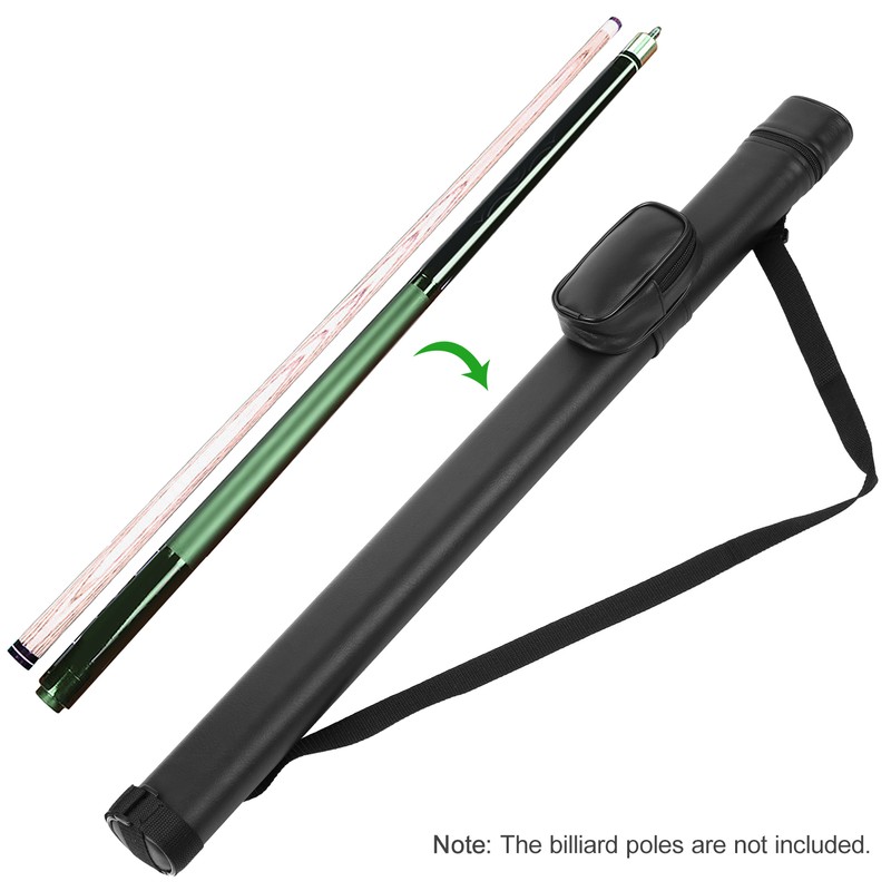 Billiards Pool Cue Tube Carrying Case PU Hard Billiard Case