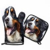 Oven Mitt and Pot Holder Set of 2 Heat Resistant