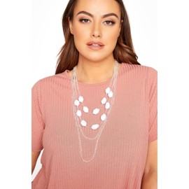 Yours - Beaded Layered Necklace - Women's - Plus Size Curve