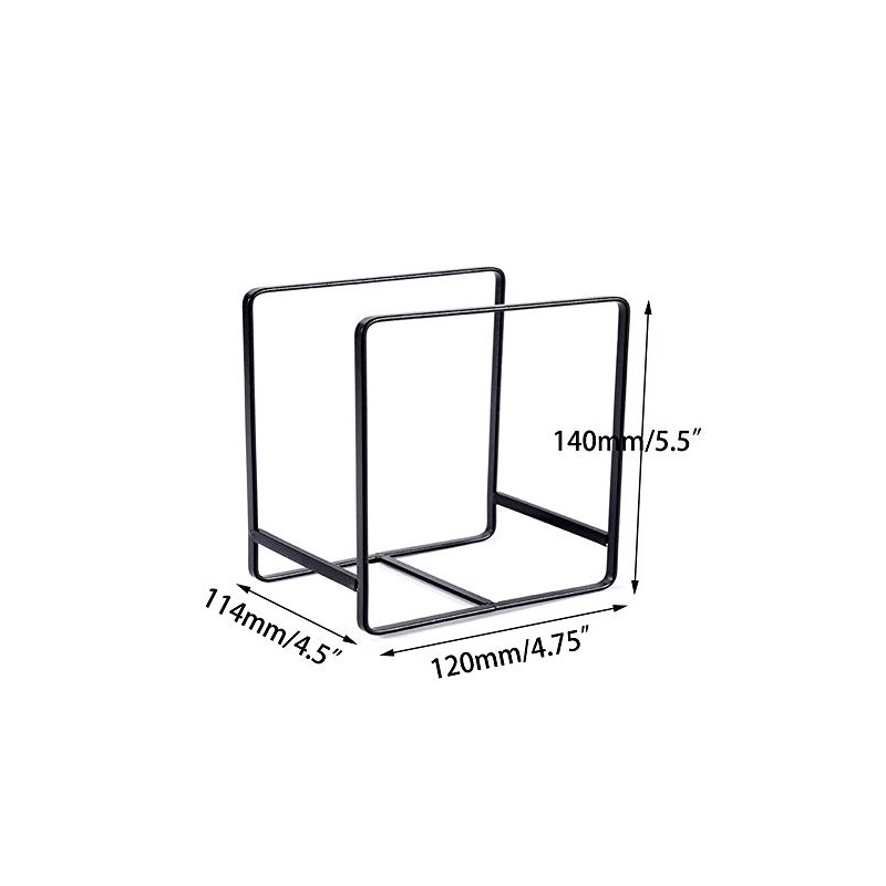 MINGFANITY 2PCS Plate Holders Organizer, Metal Dish Storage Dying Display