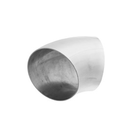 Hihaha 1 Pcs OD 5Inch 45 Degree Mandrel Bend Elbow SS304 Stainless Steel Bend Tube Exhaust Elbow Pipe for Car Modified Exhaust System 5" Piping Silver Tone Durable Material