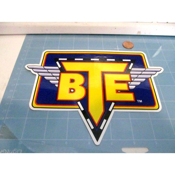 BLUE BTE Sticker / Decal RACING ORIGINAL OLD STOCK